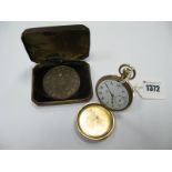 The Northern Goldsmiths Co; A Gold Plated Cased Hunter Pocketwatch, the signed dial with Arabic