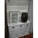 A Modern White Painted Dresser.