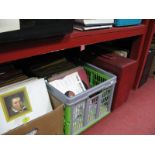 33RPM Records - Elvis Presley, Shirley Bassey, Chas 'N' Dave, many others with two vinyl cases,