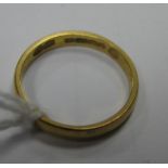 A 22ct Gold Plain Wedding Band.