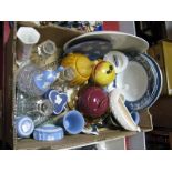 Hornsea Craft Studio Longboat Posy, Wedgwood Jasper trinkets, plates, condiments, glassware etc:-