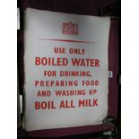 Approximately Forty WWII Era Govt Ministry Posters 'Use Only Boiled Water' (printed for H.M.