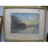 Montague Smythe, 'Near Christchurch, Hants', pastel drawing; another similar, signed, details verso,