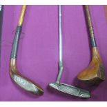 Golf: Ping Anser Putter, 'Karsten MFG Corp' 85068. Anderson & Son St Andrews special driver with