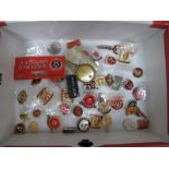 Sheffield United many Enamelled Badges, Tony Currrie, Jimmy Hagan Supporters all over the world, (
