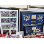 Sheffield Wednesday. Montages - 1991 League Cup final, signed by Ron Atkinson. Boxing Day Massacre -