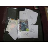 Autographs - All Unverified 'Diego' '10' On mexico 86 Max Card, Radebe, Mclaren, Hunter, Harte,