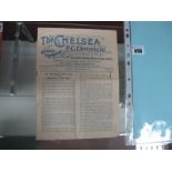 England 1926-7 Programme V. the Rest, trial match at Chelsea dated monday 17th January 1927 (rusty