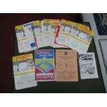 Bradford City Programmes, 1959 - 60 including at Preston, Burnley, v. Everton all F.A Cup,