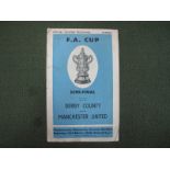 A 1948 F.A Cup Semi Final Manchester United v. Derby County Programme, for the game at