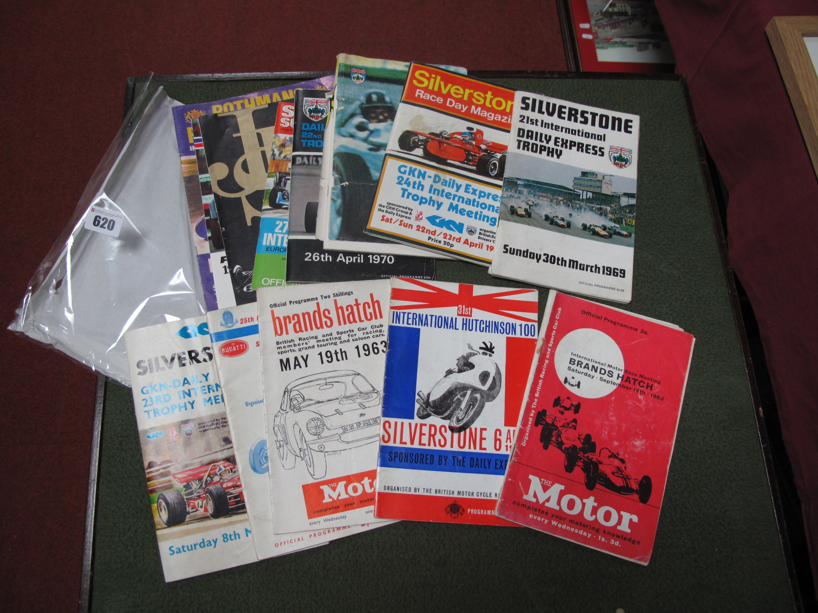 Motorsports - Silverstone (Daily Express) International Trophy Programmes, 1963, 1969, 70, 71, 72,