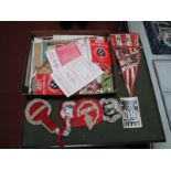 Sheffield United Memorabilia, to include Year Books, pennants, rosettes, Star Soccer Chart, Trevor