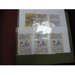 Sheffield Wednesday programmes 1947-8 V. Newcastle, West Ham, Coventry, 48-9 V. Grimsby, Southampton