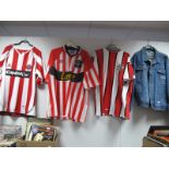 Sheffield United Score draw Vintage Home Shirt, denim jacket featuring club name, 'Capital One'