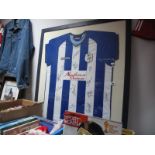 Sheffield Wednesday. Diadora home shirt bearing Napoleons Casino logo and approximately sixteen