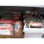 Sheffield United Programmes 1965 - 2000's, large quantity:- Two Boxes.