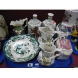 A Collection of Mason's Ironstone Pottery, various patterns including 'Formosa' and 'Appliqué' jugs,