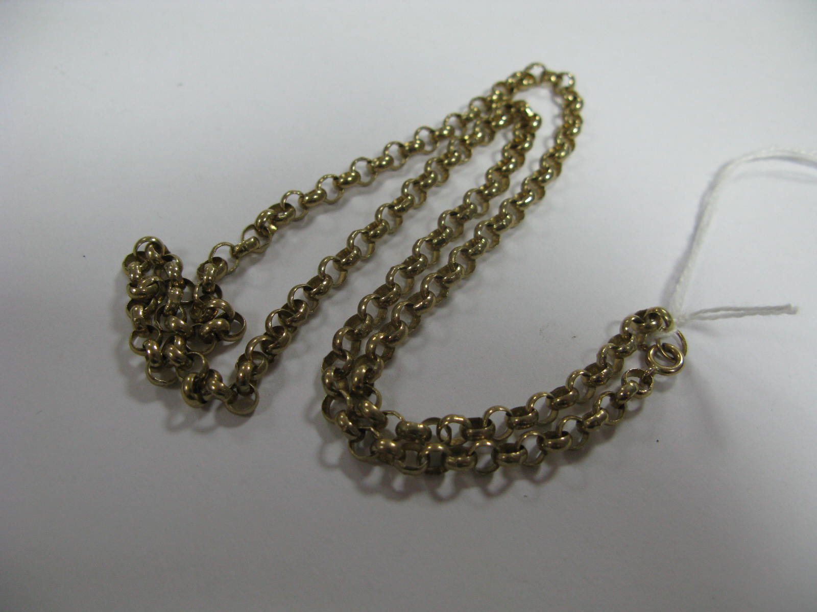 A 9ct Gold Belcher Link Chain, of uniform design.