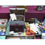 Grain Sewing Machine, in carry case, Girl Guides badges and ephemera, enamel and other badges,