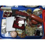 A Rotary Modern Gent's Wristwatch; together with assorted costume beads, cigarette case, camera,