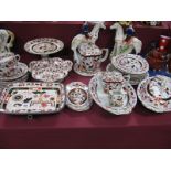 A Quantity of c.1900 Ironstone China, decorated with the 'Japan' Pattern.