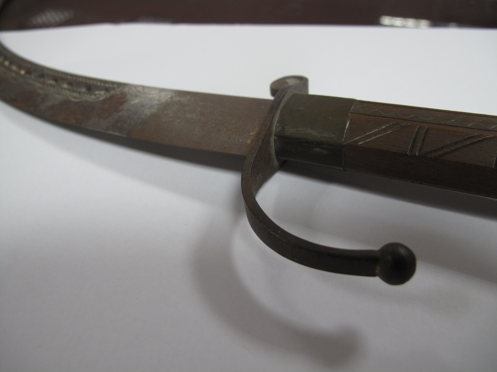 Starr MFG. Co 'Rex' Ice Skates, books, oval photograph, Tulwar type knife with wire binding to - Image 7 of 14