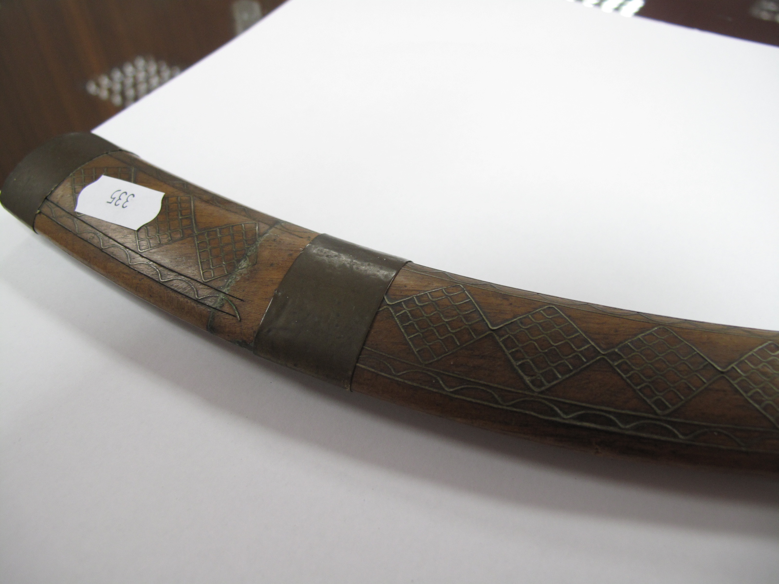 Starr MFG. Co 'Rex' Ice Skates, books, oval photograph, Tulwar type knife with wire binding to - Image 11 of 14