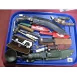 Micrometer, corkscrews, Indian cookery, etc:- One Tray