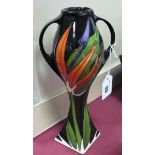 A Moorcroft Pottery Twin Handled Vase, painted in the Paradise Found pattern by Vicky Lovatt,