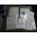 Signed Letters, Victor Silvester, Eamonn Andrew, Bernard Tussaud (Tussaud's), Donald Kaberry (