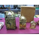 Empire and Genalex Lantern Style Clocks, Swiza bedside clock. (3)