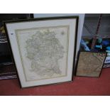 AFTER CARY (John) Wiltshire, a hand coloured engraved map, framed and glazed, 53 x 42cm Another,