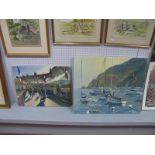 Chris Slater (Rotherham Artist) French Market Scene, oil on canvas, 39.5 x 50cm, signed lower right.