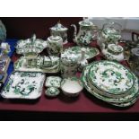 Mason's 'Chartreuse' Pottery, of approximately twenty nine pieces, including coffee and teapots,