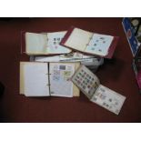 A Box Containing an Accumulation of G.B. Commonwealth and World Stamps, on album leaves, in stock