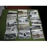 A Collection of Assorted Vintage Black and White Postcards, including multi-view, etc.