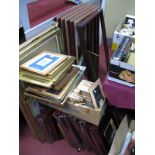 A Quantity of Picture and Photograph Frames, mirror.