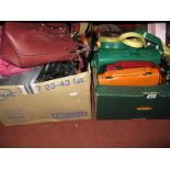 Ladies Leather Evening, Satchel and Other Handbags:- Two Boxes