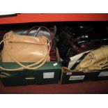 Ladies Leather and Other Handbags:- Two Boxes