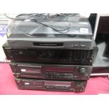 Audio - A Kenwood DP-4020 CD Player, Technics ES-B606 and RS-BX606 cassette decks, Sony PS-LX49P