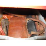 A Collection of Vintage Leather and Other Handbags, mid to late XX Century:- One Box