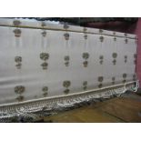 Two Fabric Covered Window Storage Boxes, (length 173 and 74cm respectively. (2)