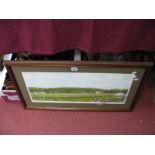 Studio Pottery Table Ware, glassware, etc: Two Boxes - C. Cooper signed print of Abbeydale Park,