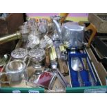Electroplated Goblets, tankards, Great Central Railway Dining Car, sugar bowl, loose cutlery, silver
