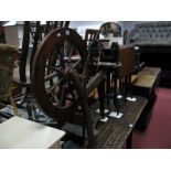 A Mahogany Spinning Wheel.