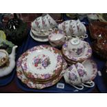 A Coalport Pottery Tea Set, with hand painted decoration "Made for H.G. Stephenson Ltd