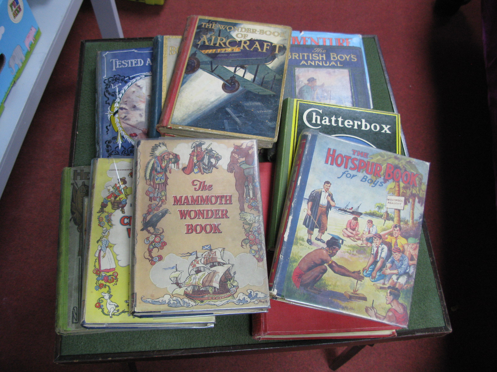 A Collection of Early XX Century Books and Annuals for Boys, including Herbert Strangs Annual