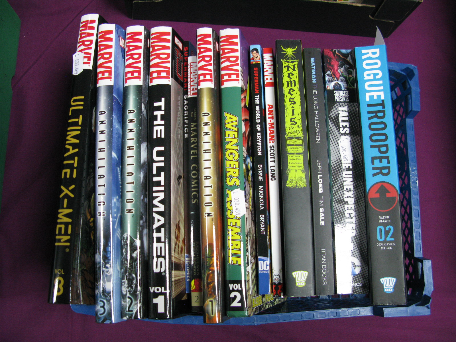 A Collection of Both Hard and Soft Cover Modern Comic Books, by Marvel, DC, Titan Books including