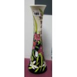 A Moorcroft First Quality Pottery Vase, in the 'Wild Gladiolus' pattern, designed by Nicola