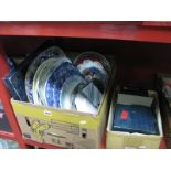 Old Hall Stainless Steel Ware, in original boxes; a quantity of meat and dinner plates to include